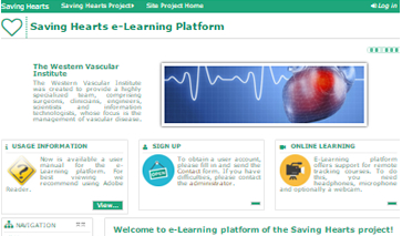 SavingHearts e-learning platform